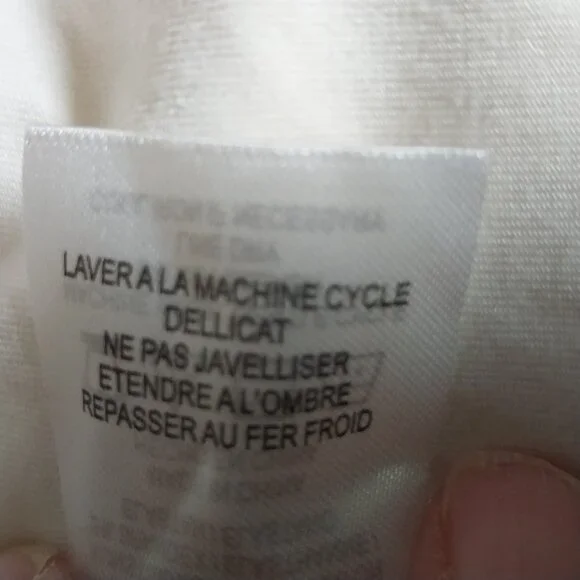 LITTLE BLACK BODYSUIT SIZE L CREAM WHITE This OFF SHOULDER RUFFLE THONG BODYSUIT - Picture 11 of 12